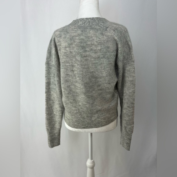 NEW / Ribbed V-neck cardigan sweater /B001 - Picture 4 of 5